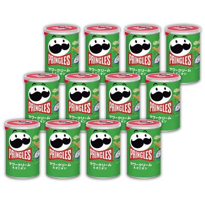 Kellogg Pringles Cream 53g X 12 Boxes <Sour & Onion>