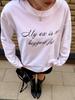 100% cotton t-shirt autumn European and American casual simple lazy style literary printing comfortable top women