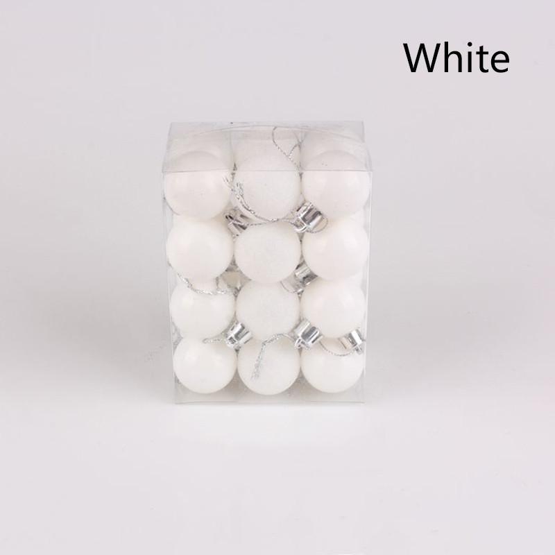 

Рождественский шар, елочные украшения, рождественские подвески, цветные рождественские шары, яркие пластиковые рождественские принадлежности 3cm 24pcs/bag