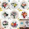 1pc 3D Flower Pattern Embroidery DIY Craft Kit - Creative Craft Sewing