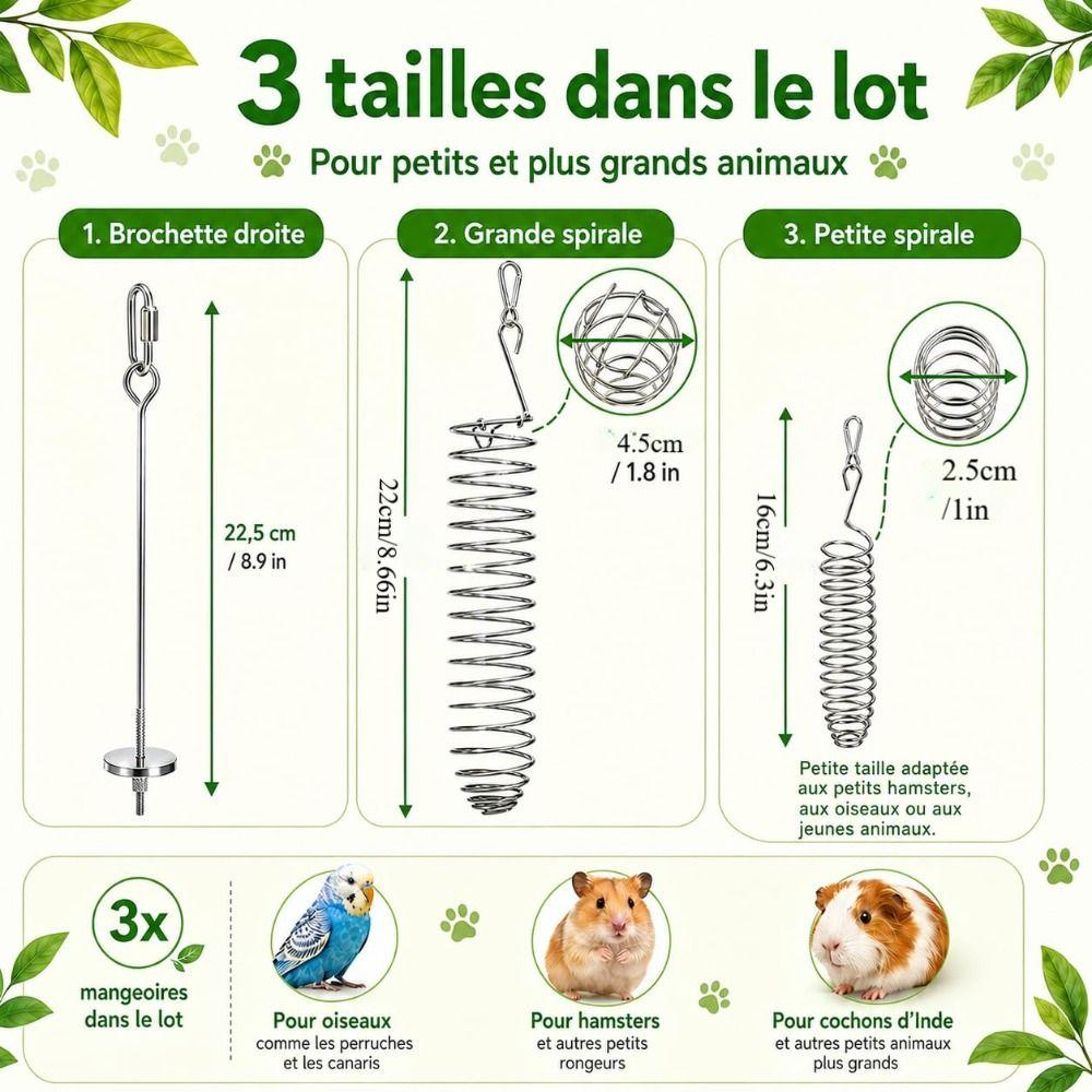 3pcs Interactive Rat Enrichment Toys Non-Toxic Bird Foraging Toy Rodent Slow Feeder Pet Supplies