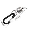 Fly Fishing Magnetic Net Release Holder Keeper with Coiled Lanyard Strong Magnet Carabine Fast Buckle Anti-Drop Rope