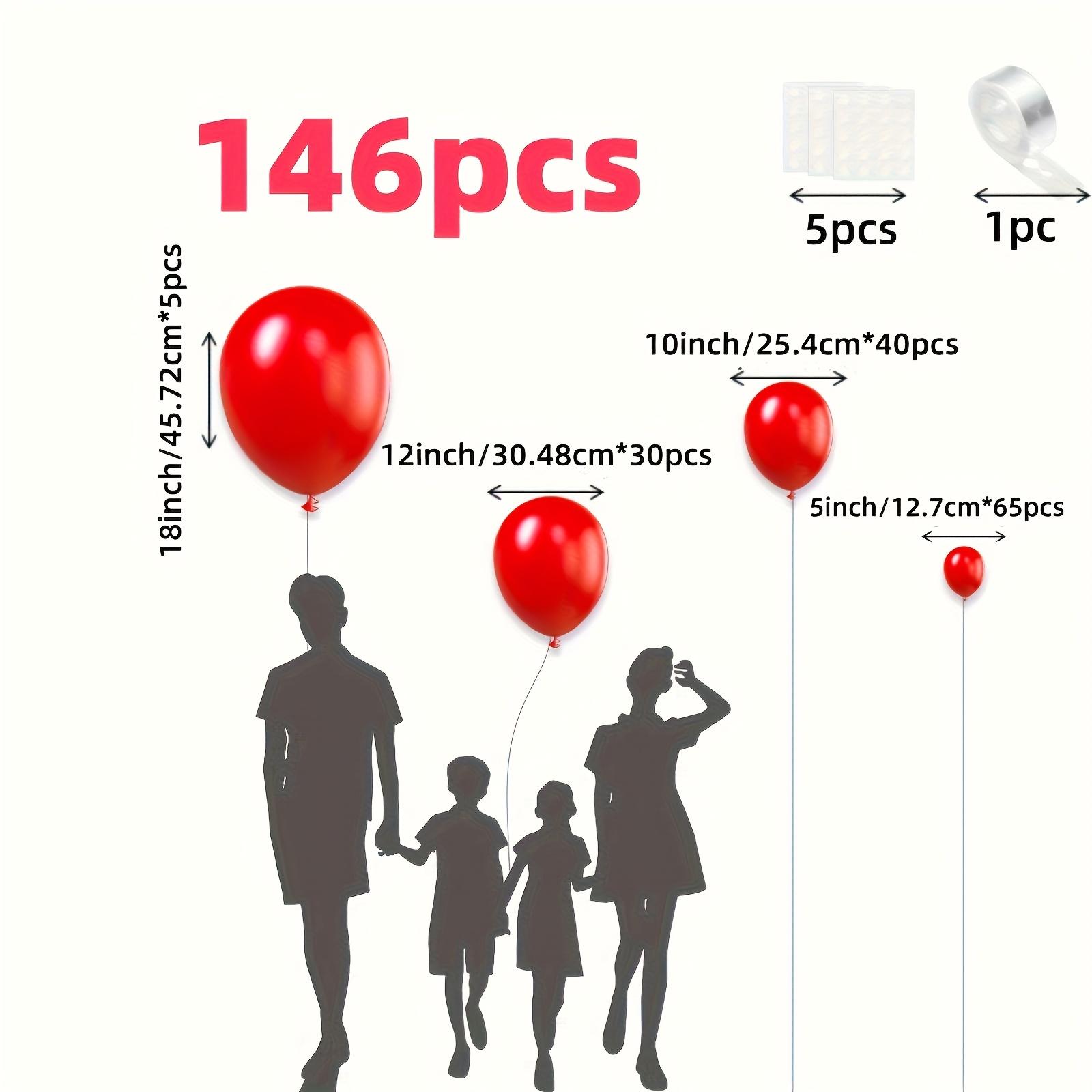 

146 красных латексных шаров Идеально для Дня святого Валентина, свадеб, дней рождений, юбилеев, новогодних украшений, венков или арок на балкон others