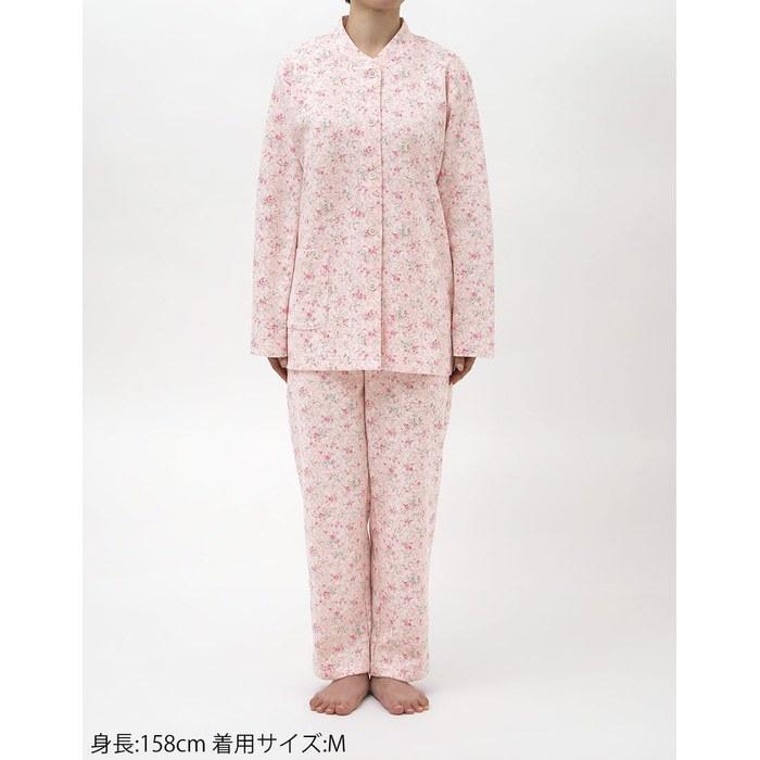 [Wing/Wacoal] Pajamas Cotton 100% (Body Lining) Warm Winter Long Sleeve Long Pants EP6025 PI S