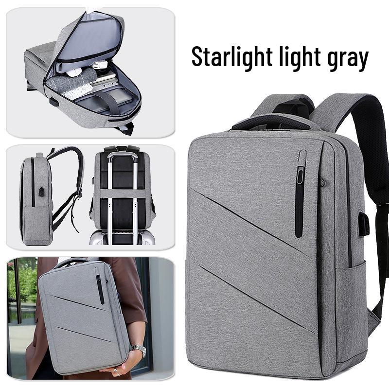 Men's Large Capacity Waterproof Business Backpack - 16.1 Inch Double Shoulder Travel Bag