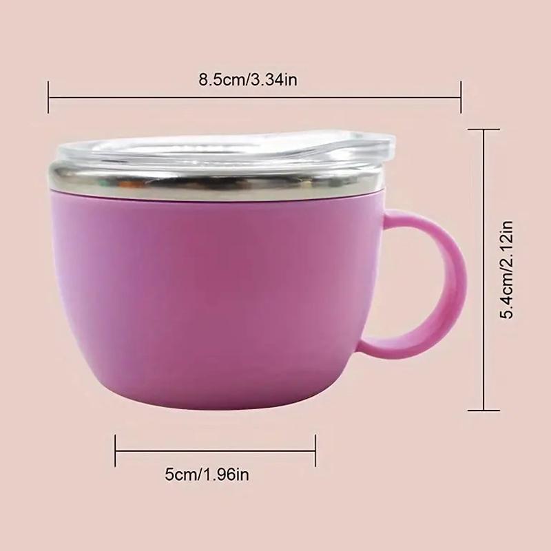 Sturzfeste 3oz Isolierte Kaffeetasse aus Edelstahl mit Henkel Mini-Tasse mit Deckel und Strohhalm Ideal für Camping und Essen