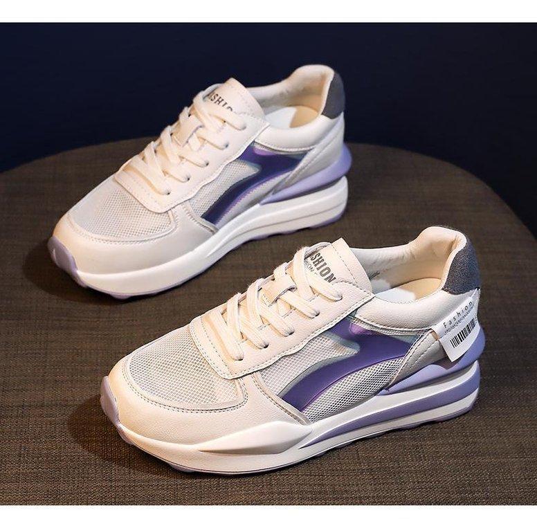 

Летняя обувь женская новая весна и лето толстая подошва внутренняя высота увеличение белые туфли повседневная дышащая сетка транспортировка 40