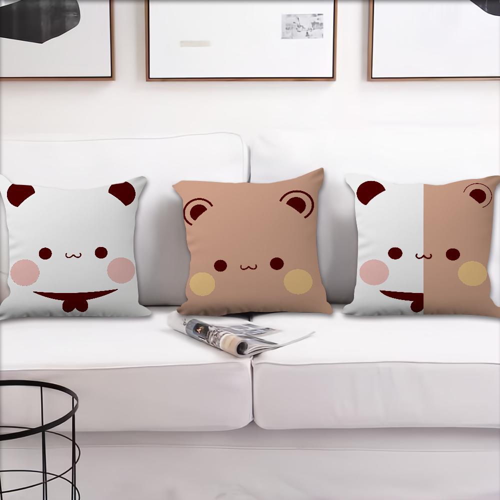 Cartoon Cute Bubu Dudu Face cushion cover Pillow Cover Decoration Room Home Sofa living Office Car Nordic Simplicity