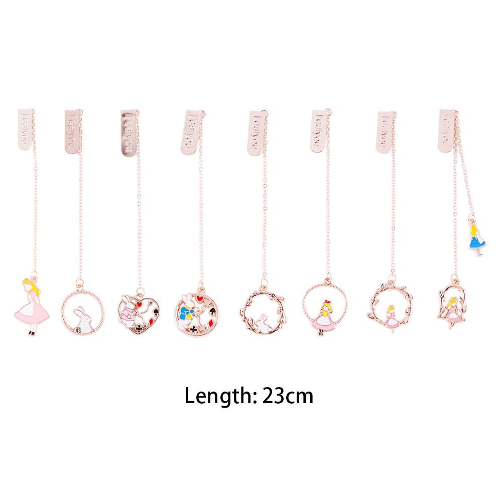 Book Clips Marker of Page Book Tag Pagination Mark Peach Heart Metal Bookmark Pendant Bookmark