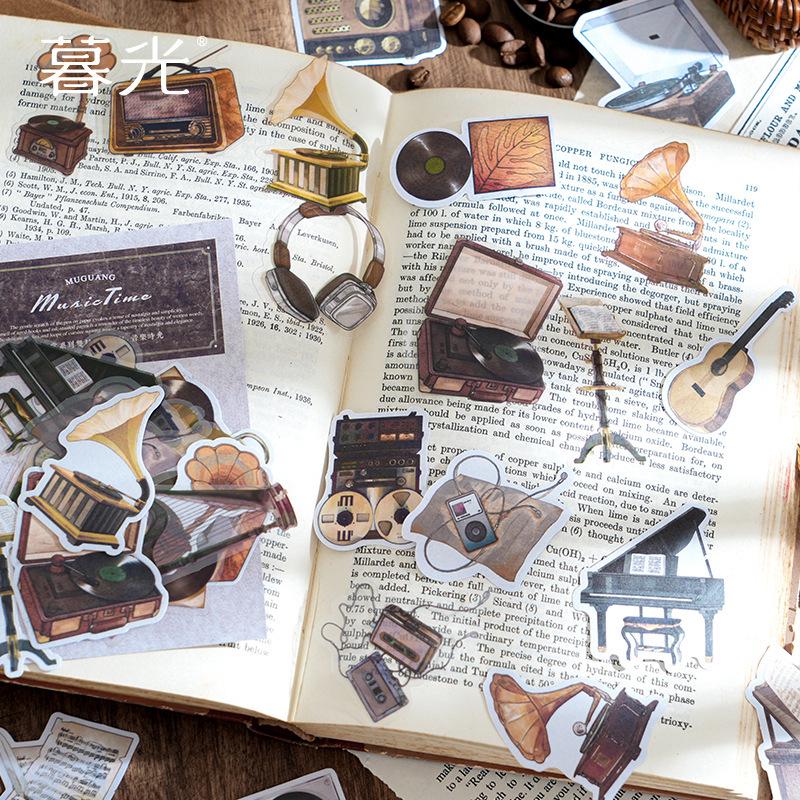 Twilight Coffee Series Sticker Pack: 30 Sheets of Assorted Life-Themed Decorative Stickers