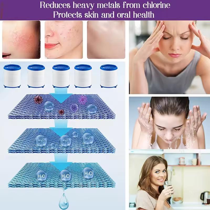 10pcs Replaceable Filters Water Purifier Faucet Remove Chlorine Heavy Metal Filter Shower Head Purifier Soften Hard Water