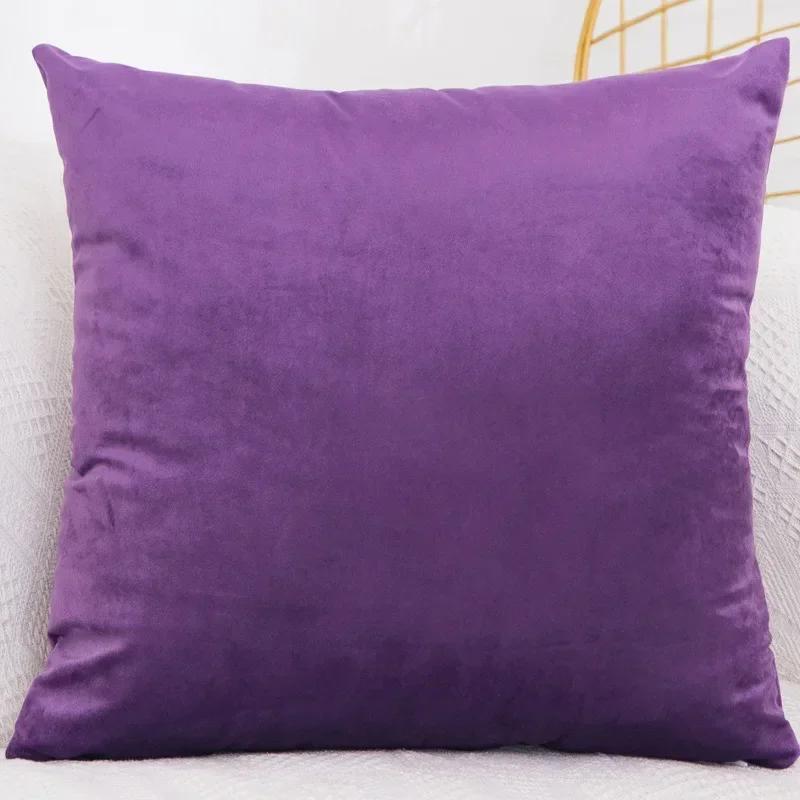 Bedroom Velvet Case Pillow Throw for Sofa Cover Square Pillowcase Cushion Decorative 40x40/45x45/50x50/30x50/55x55/60x60cm
