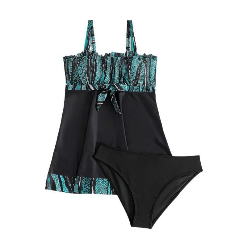 Womens Modest One-Piece Swimsuit With Padded Bust Support Slimming Fit Swimming Beach Pool
