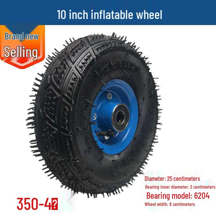 Inflatable Wheels Set: 2x 10", 6", & 14" Wheels; 4" Tiger Cart Tire; 8" Hand Truck Wheel
