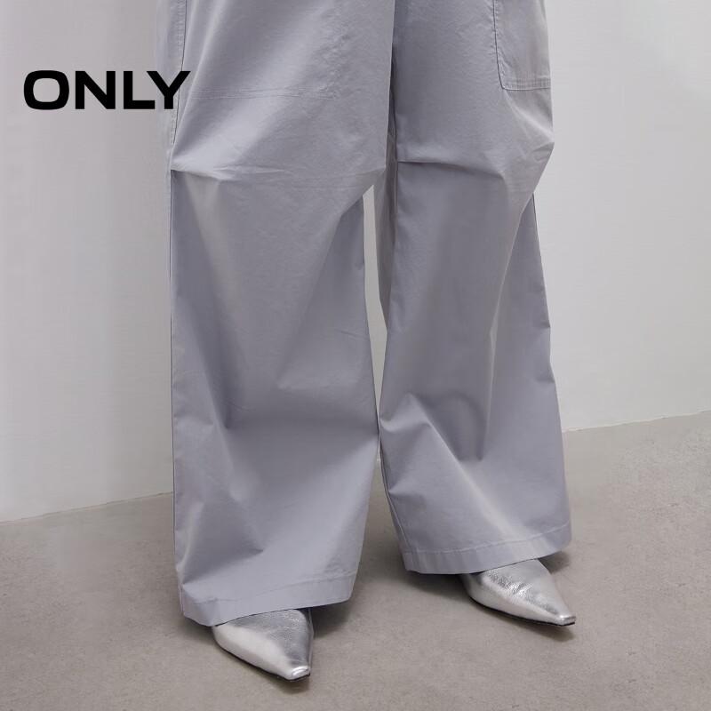 Only Women's Loose Fit Cargo Wide-Leg Casual Pants