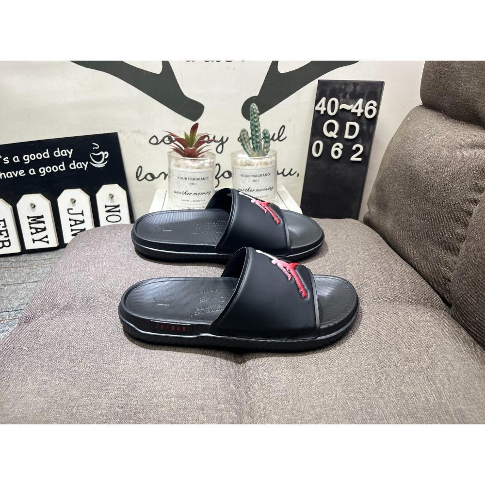 Nike Big Kids AJ Air Force Flare Slide Sandals - High-elasticity EVA Thick-soled Anti-slip Sandals 40 чёрный