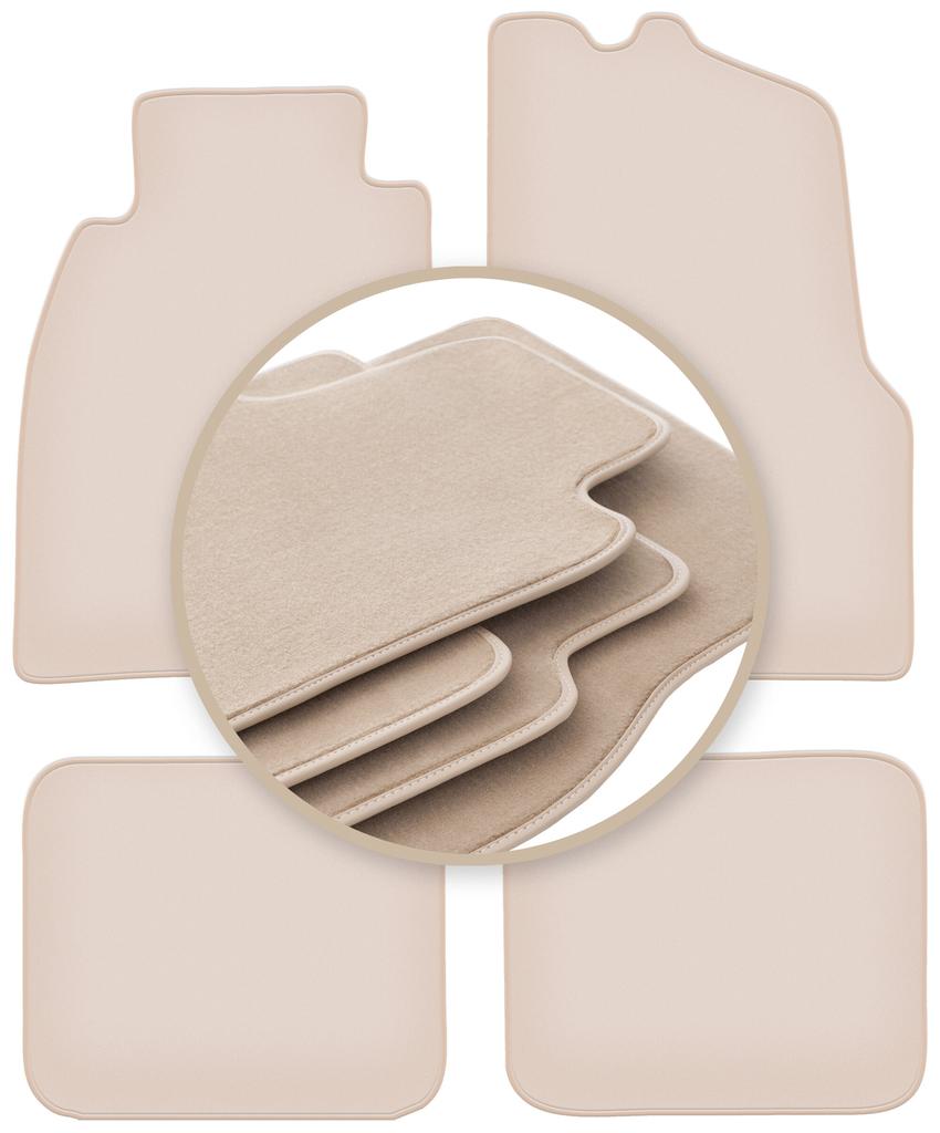 PREMIUM beige floor mats for: Mitsubishi Carisma sedan, liftback, hatchback 1995-2004