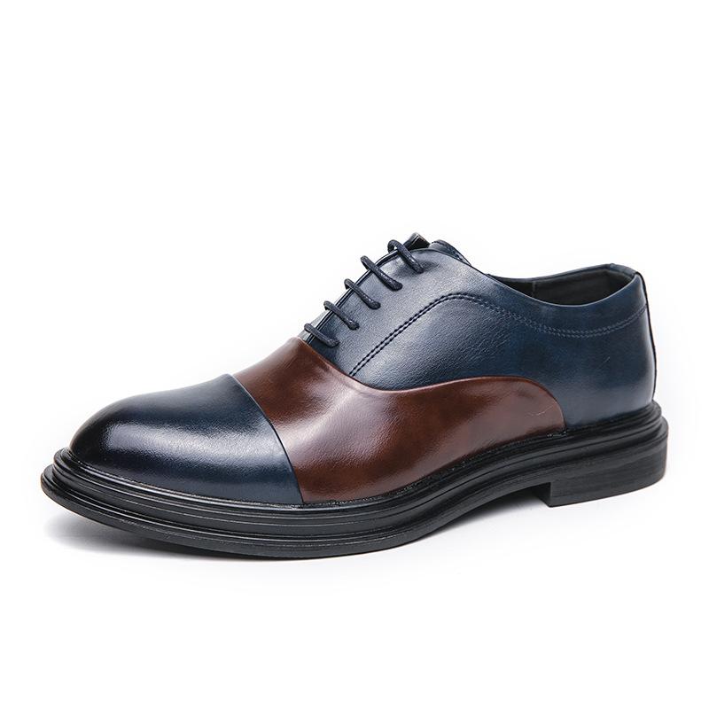 Leather shoes men's summer height increase business dress casual shoes pointed British casual shoes wedding groom small leather shoes