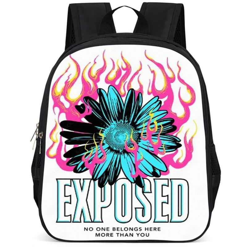 Large Capacity 15 Inch Lightweight Butterfly School Backpack For Kids Oxford Fabric