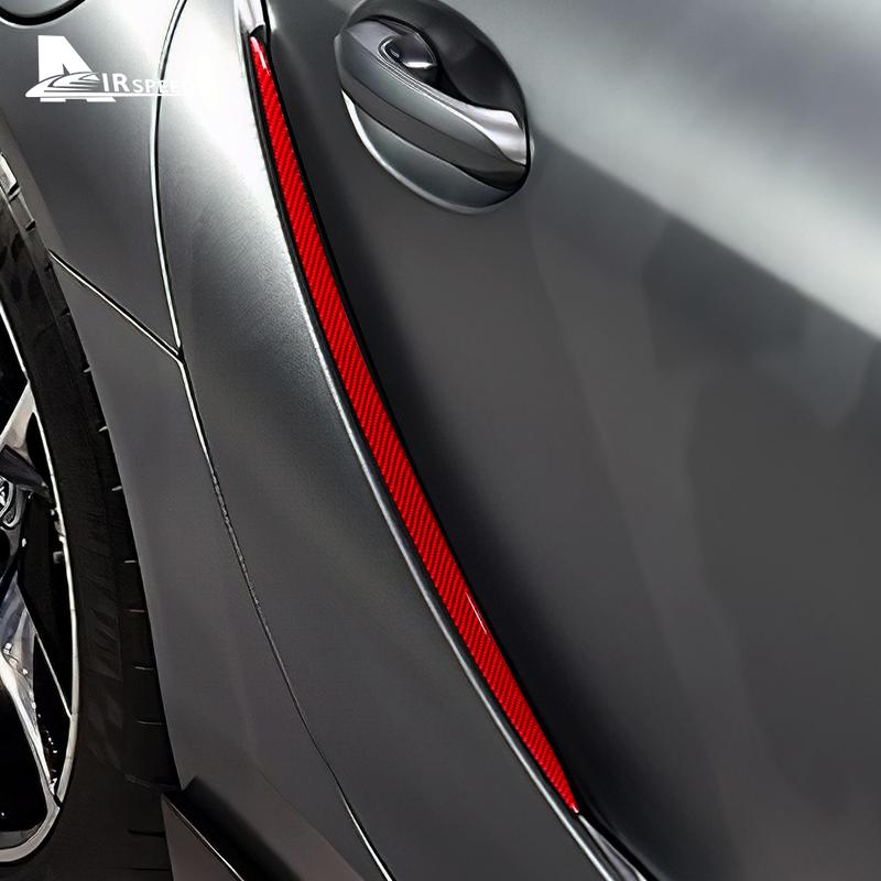 Adesivo per Sfiato Portiera Auto in Vera Fibra di Carbonio per Toyota Supra GR A90 A91 MK5 -2025 Per LHD RHD Accessori Trim Interni Styling