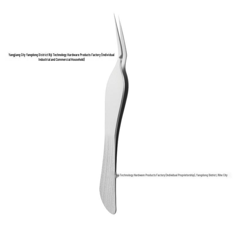 Golden Feather Stainless Steel Anti-Static False Eyelash Tweezers and Curler for Lash Artists