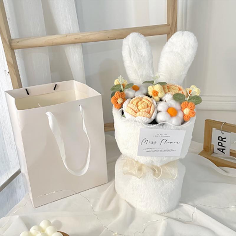 

Cute Knitted Plush Bunny Ear Bouquet