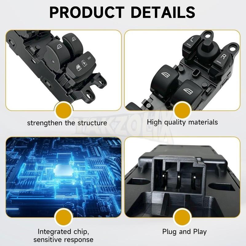 For Volvo XC60 S60 V60 2014 2015 2016 2017 2018 LHD RHD Electric Power Window Control Master Switch Button 31453265 31453264