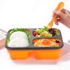 Rectangular Foldable Lunch Box with Spork 1350ml 3 Grids Food Storage Container  Pantry