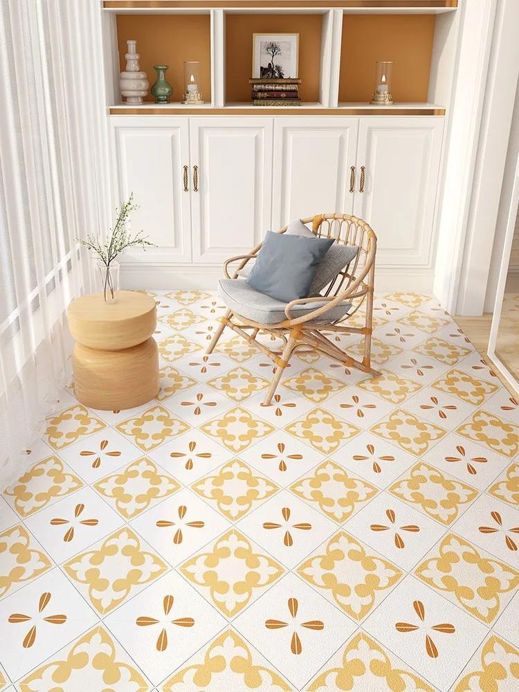 

Household Waterproof Balcony Leather Carpet Kitchen PVC Oil-proof Carpets Can Be Cut Living Room Large Area Rug Non-slip Doormat 50x120cm 19.6x47.2in