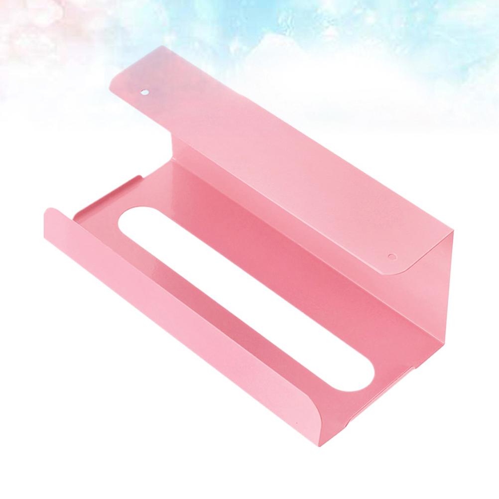 Paper Towel Holder Under Cabinet Hanging Tissue Extraction Box Japanese-style Rack Iron Blue