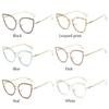Cat Eye Anti-Blue Light Glasses Women Men Oversized Optical Frame Eye Protection Ultra Light Eyeglasses Office Computer Goggles