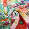 Hijab Women'S Floral Print Tassel Voile Shawl Muslim Long Scarf Islam Head Wrap Turbans Fashion Lightweight Soft Scarves