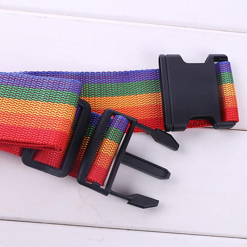 1Pcs Adjustable Luggage Strap Cross Belt Travel Suitcase Nylon Lock Buckle