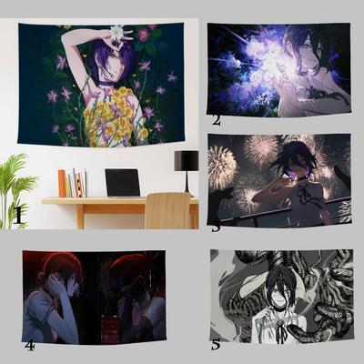 Classic Anime CChainsaw MMan Tapestry Wall Hanging Wall Hanging Bohemian Wall Tapestries Mandala Wall Hanging Sheets
