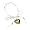 Heart Pendant Collar Necklace Neck Tie Clavicle Chain Necklace Long Rope Bow-Tie Choker Necklace Fashion Jewelry