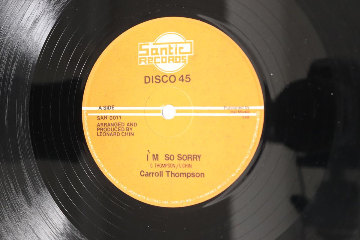

12inch Record CARROLL THOMPSON Im So Sorry Sorry Dub SAN0011 SANTIC RECORDS 1980 UK Reggae Ska Dub Used