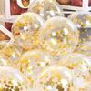 36 stücke Gold Konfetti Ballon Schwarz Gold Silber Metall Luftballons für Graduierung Hochzeit Geburtstag Party Dekoration Baby Dusche Globos
