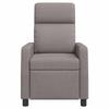 Massage Recliner Taupe Fabric