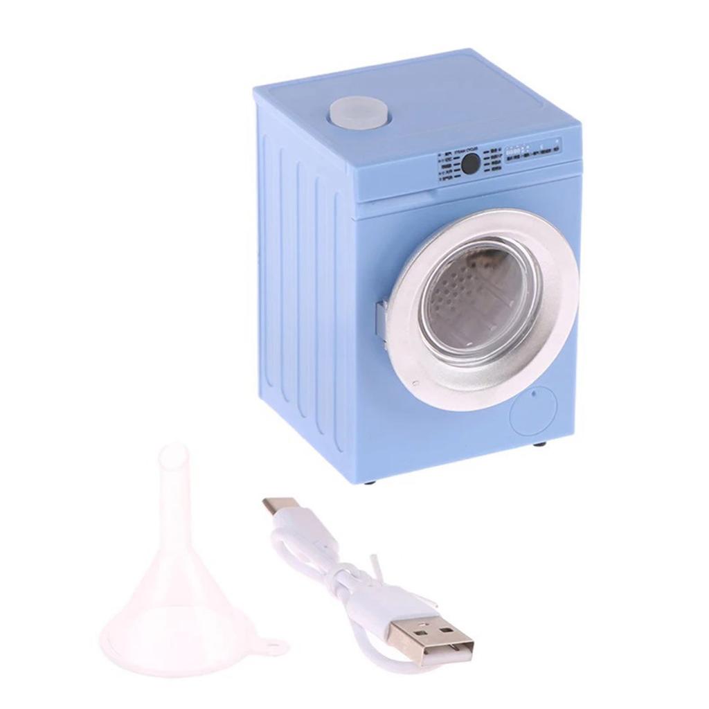 Miniature Dollhouses Washing Machine 1 12 Scale Realistic Spin and Wash Appliance Portable for Dollhouses Laundry Room