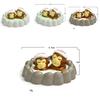 Japanese Style Resin Figure With Adorable Monkey Bath Scene For Collectors