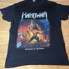 Vintage 2002 Manowar Warriors of the World Tričko M Fruit Loom Hudební Tričko Unisex Tričko
