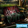 Custom Name Fluminense Club Crest Flannel Blanket, Use for Birthday/Holiday Gift, Soft Blanket for Sofa/Bed/Camping/Office, Home Decor