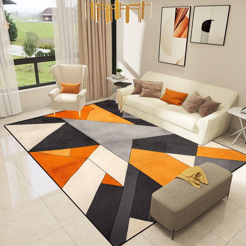 Nordic Decoration Geometry Carpets Living Room Light Luxury Rugs Home Sofa Area Floor Mat Room Decor Hallway Soft Large Carpet