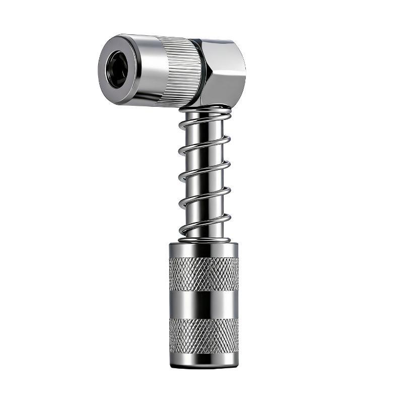 Grease Gun Nozzle 90 Degree Heavy Duty Alloy Steel Leak Proof for Narrow Space Home Garage Repair Use