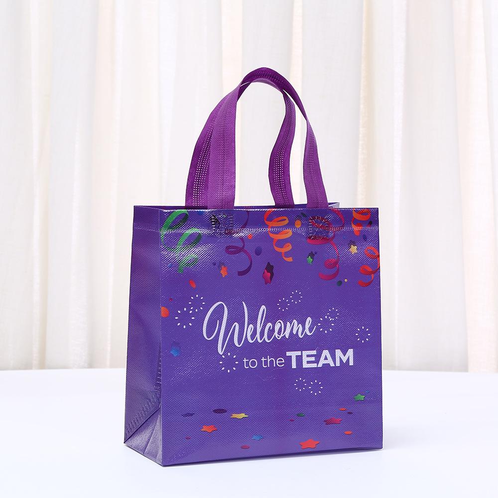 StoBag Welcome to the Team Gift Wrapping Bags Luxury Designer Bags Reusable Packaging Bags for Sweets Party Favor Employee Tote