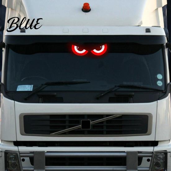 Wireless Automotive Led Light Solar Demon Eye Car Window Light Dynamic LED Night with Smart Usb Rechargeable Sensor Modes Suction Cup USB