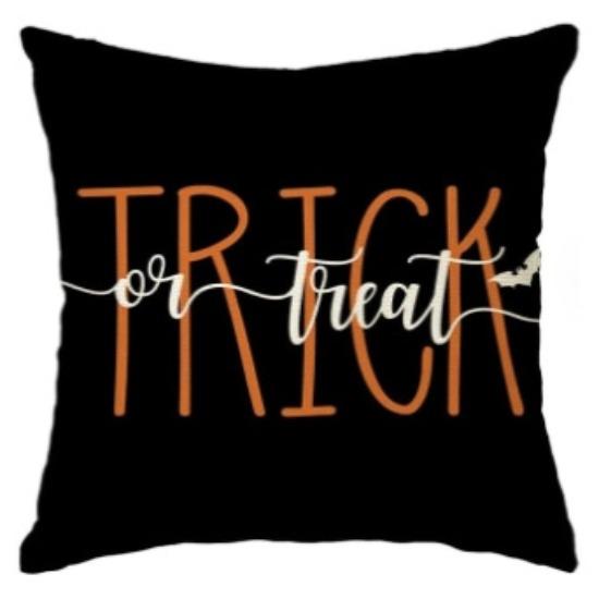 Halloween Decoration Pumpkin Ghost Linen Throw Pillow Cover Car Sofa Lumbar Pillow Cushion