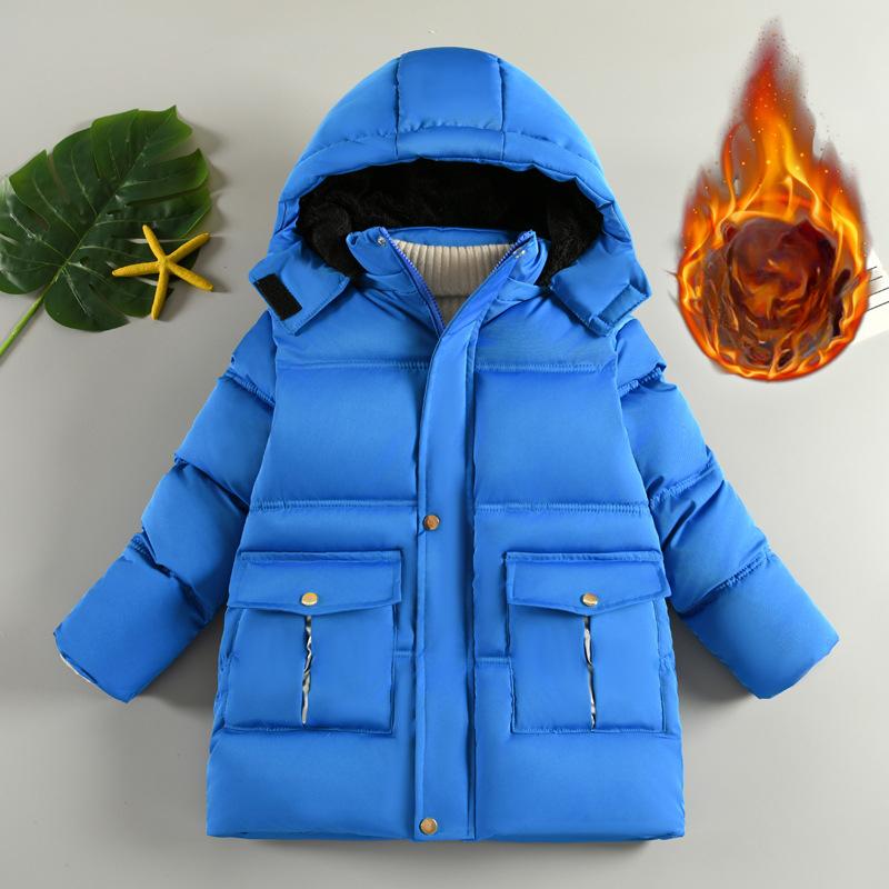 Children's Casual Down Jacket, Winter Boys' Slimming, Thickened, Warm and Fashionable Coat