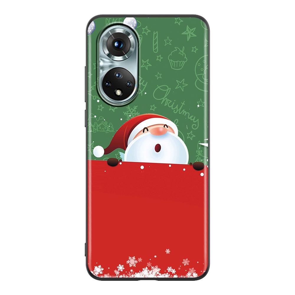 Merry Christmas Santa Claus Elk Phone Case For Honor X8 60 8X 9X 50 30i 21i 20 9A Play Nova 8i 9 SE Y60 Magic4 5G Pro Lite Cover