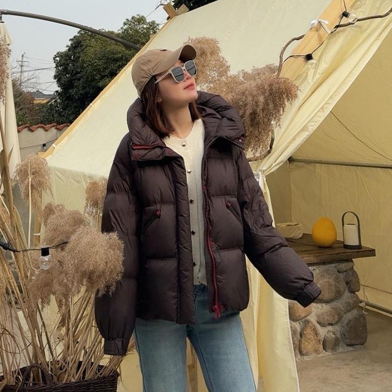 New Winter Hooded Cotton Coat for Women, Light Luxury Cloud-like Design, Short Thickened Jacket